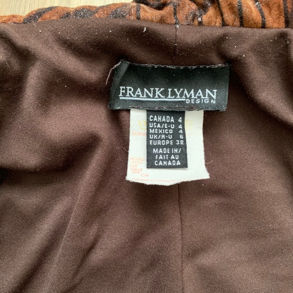 LYMAN Animal print zip fitted knit top or jacket cardigan - Picture 6 of 8